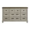 Farmington 9 Drawer Dresser in Medium Brown and Washed Stone Front.jpg